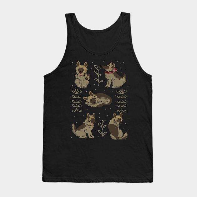 German Shepherd Puppies Tank Top by Wlaurence